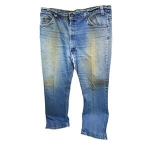 Vintage Levis Orange Tab Blue Jeans 100 Percent Cotton Made in USA 40x30